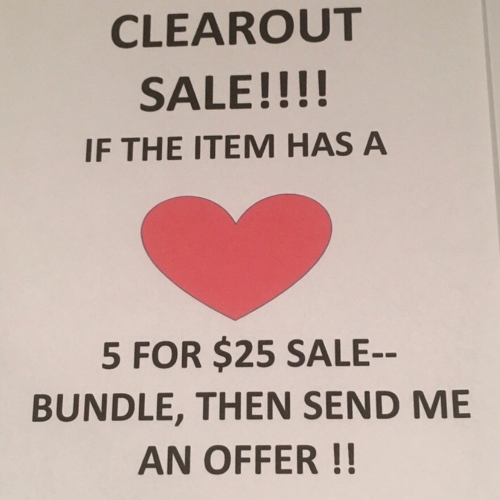 If the time has a red❤️ or  🔴,  5 for $25!